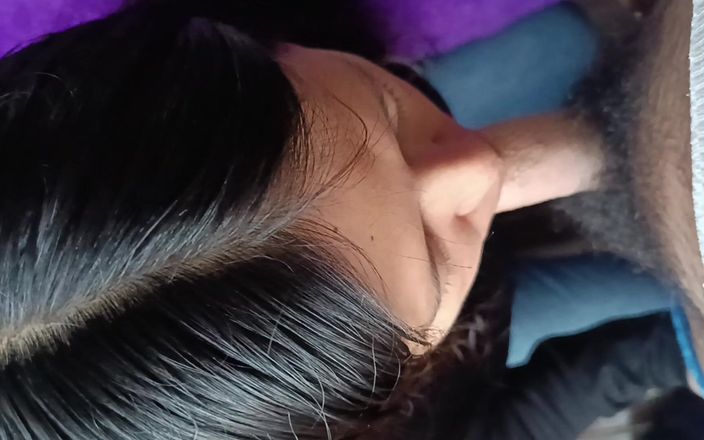 Jhony Cruz: 作为告别的口交继兄弟吞下我的精液，作为谢谢你拜访她！