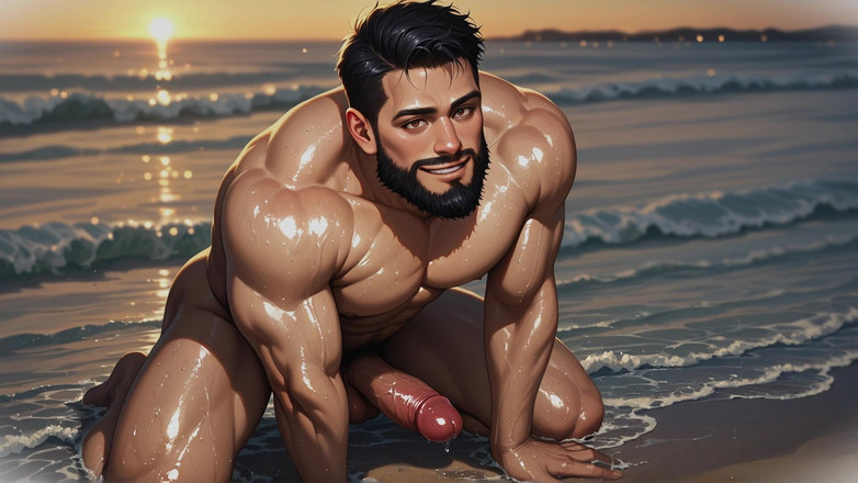Erotic Man: Cowok Berotot di Pantai Ai Porn