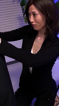 Skinny Asian secretary teen fucked by colleague at work on break