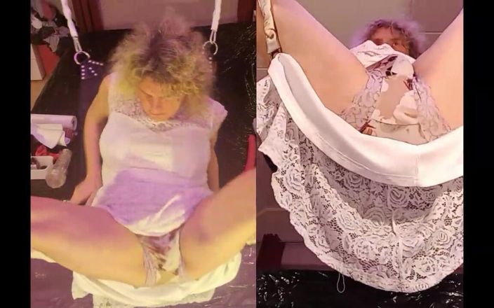 TSLillySophie: TS Lilly Sophie Fleshlight neuken in slinger en klaarkomen