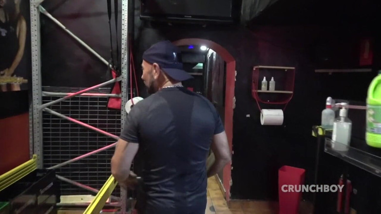 Hard bare fetish submission in backroom: Tiago Dasilva fucked raw by Jess Royan in backroom