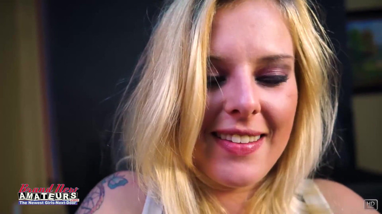 Brand New Amateurs: Mya talks to boy friend on the phone while sucking...