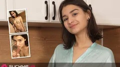 Sexy Petite Brunette Kaya Finch Railed Hard in the Kitchen