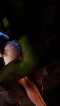 Giant Vs Fantasy Girl Ve 3D: Nefiltrovaná Krása - 3D Animace Hentai