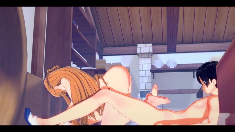 HentaiTubes: Sao Art Online Hentai - Kirito에게 아수나 하드섹스 - 일본 아시아 만화 애니메이션 영화 게임 포르노
