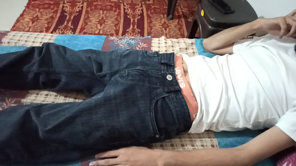 Desi__Panda: First Time I Open My Step Brother Underwear to See...