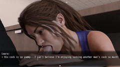 Dirty GamesXxX: Laura chtivá tajemství: podvádějící manželka saje velkého čůráka, aby zachránila svého...