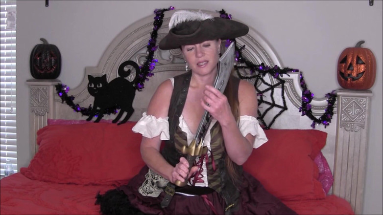 Nikki Nevada: Seksowny dojrzały pirat wench Nikki dildo jebanie