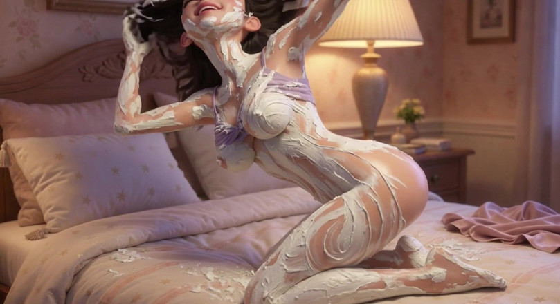 My night collection: Une jeune femme belle partage des rendez-vous secrets et passionnés à...