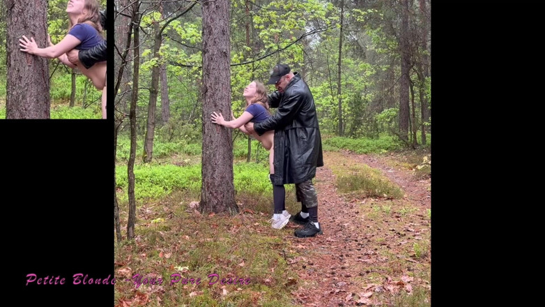 Petite blond your pure desire: Kåt främling, äldre kille tar tag i mig i skogen och...