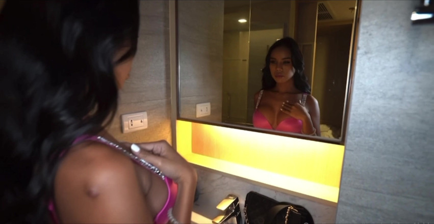 Ladyboy Maria: Fucked in Hotel Room by Sexy Black Guy
