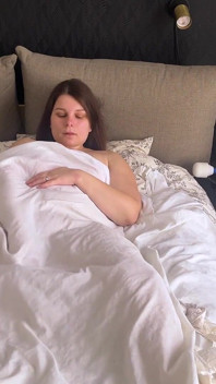 Home Alone Masturbating Pussy Play Under the Sheets