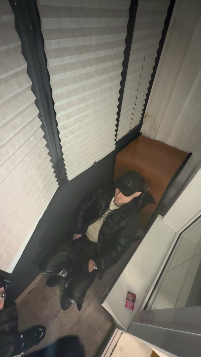 KinkySirius: Leather Biker Piss on Leather Scally Chav Guy