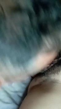 I Show My Big Hairy Pussy to My Husband and He Sucks It Until Giving Me a Delicious Orgasm