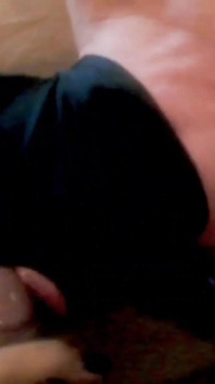 ebony choco bigcock shemale, cum feeding her white fuckslut boy.