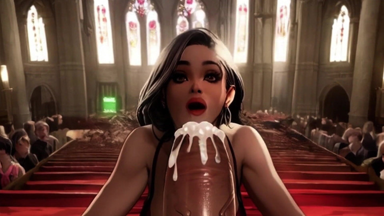 Spicy Toons: Người phụ nữ gợi cảm tiếp tục chơi với con...