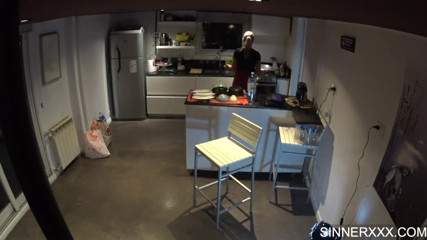 Sinners World: Bts cam nhà bếp quickie Cherry Kiss cực khoái