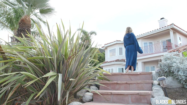 Blacks On Blondes: 섹시한 여행자와 섹스하는 Blacksonblondes Anna Claire Clouds