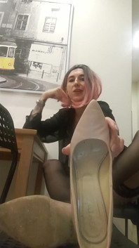 Doamna Angela Tocuri mirositoare vechi din nailon tălpi din nailon picioare