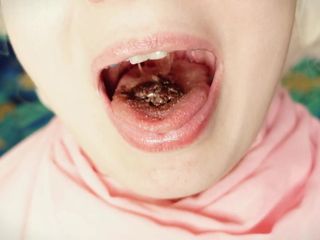 Arya Grander: Aparaty ortodontyczne Fetysz - zbliżenie jedzenia Mukbang Video Asmr z doskonałymi...