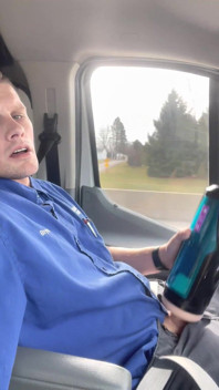 Driving and Fucking a Toy My Boss Bought Me