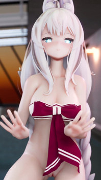 [MMD] Grious-Wigglewiggle giovane coniglietta vestito studentessa minigonna