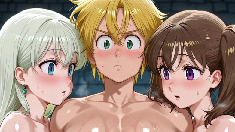 Prznai: Elizabeth, Diane i Meliodas