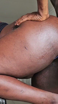 Nigerian Horny MILF From the Office Got Her Pussy Pounded Hard in Front of the Boys