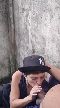I Put the Lesbian on to Pay for a Blowjob on the Stairs.
