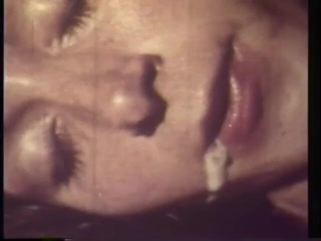 Vintage Usa: Hairy chick sprayed in her mouth by a big black...