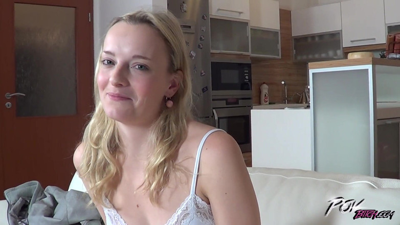 POV Bitch: Loira puta veio para doce gozada interna e sair