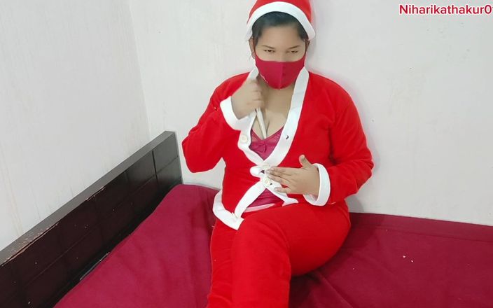 Niharika Thakur: Cristmass - menina especial peituda e buceta