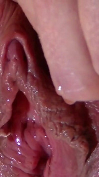Girl Pees From Very Close with Spread Pussy