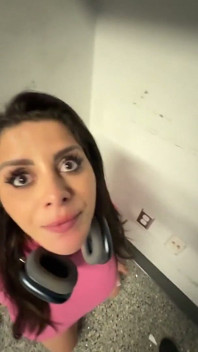Sneaky Airport Blowjob