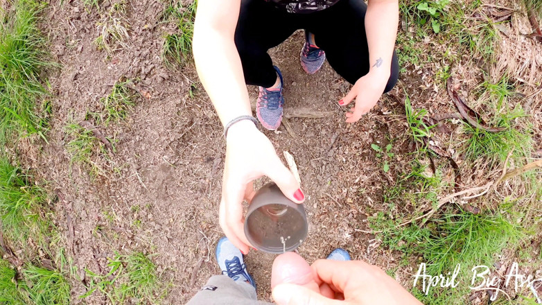 April BigAss: Drinking pee on the street from Argentina vacation, yellow all