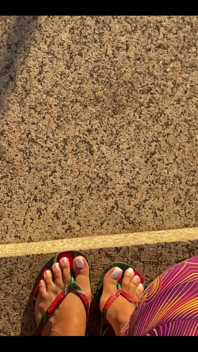 Fresh White Pedicure Available for Customs and Video Chat