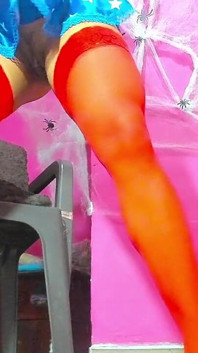 Happy Halloween Wonder Woman Love Ur Dick Very Exotic Deep in My Pussy All Time Until Squirt Alot Beautiful Dadd Part. 03