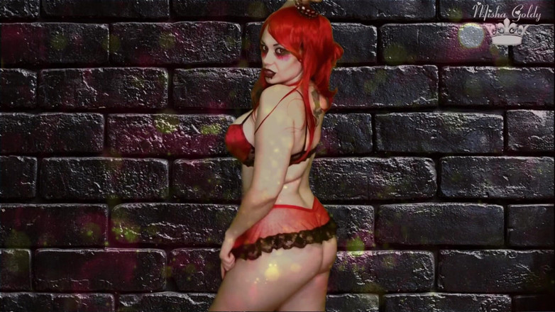 Goddess Misha Goldy: Vloeken van demoness om niet nooit klaar te komen! Krijg...