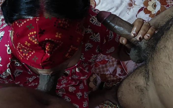 bengalihousewife: インドのベンガル人主婦Boudiダブルコック吸う