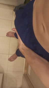 Guy Fingering His Dick, Skinny Guy