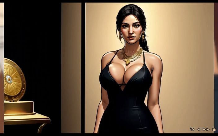 Naughty gameplays: Lara Croft 01 - sexy Lara met enorme borsten maakten hem geil