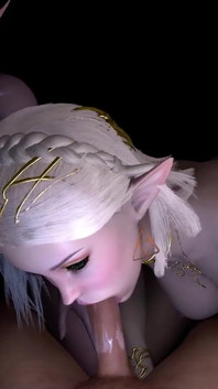 Sexy Elf Double Blowjob
