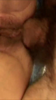 Horny hairy chick takes a piss and gets anal bang