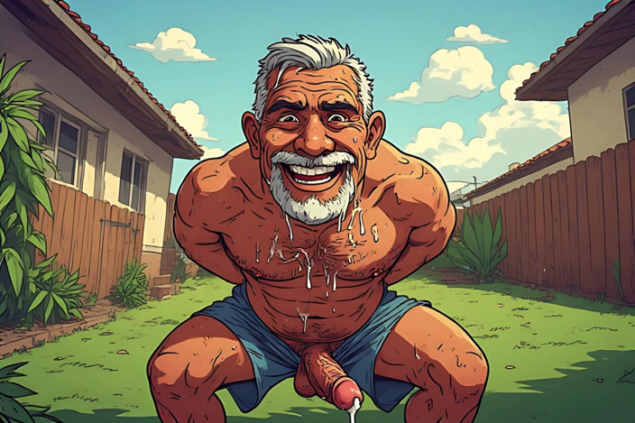 Erotic Man: Retro Art Meksykański mężczyźni nago