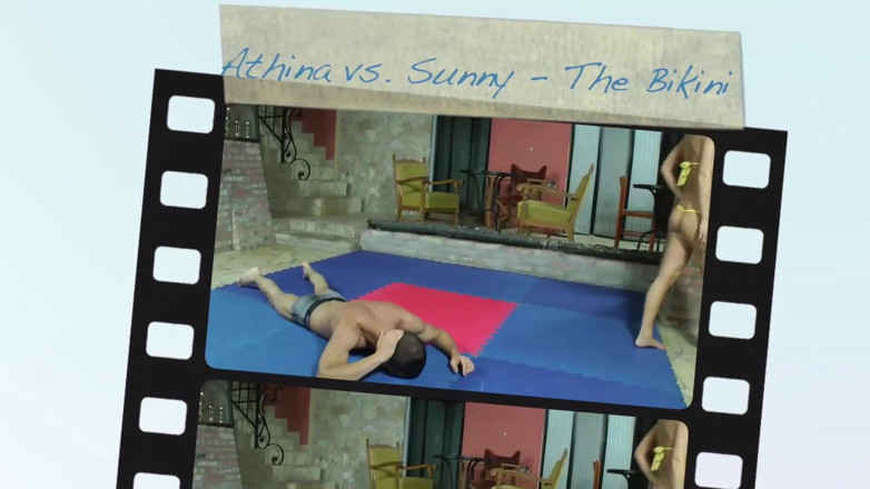 European Erotic Mixed Wrestling Club: Athina vs. sunny, duduk di muka 1.