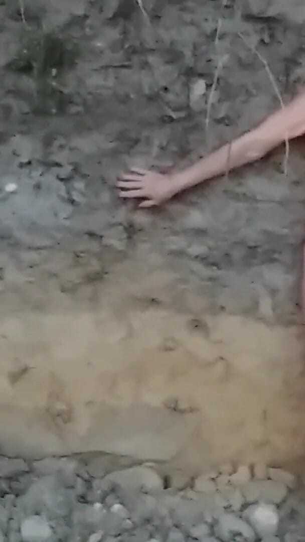 Naked Granny in a Gravel Pit! (Martina West)