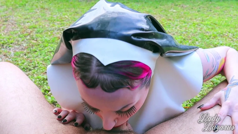 Lady Lazarus: Rubber Nun Fucks Priest Piss Pussy/mouth