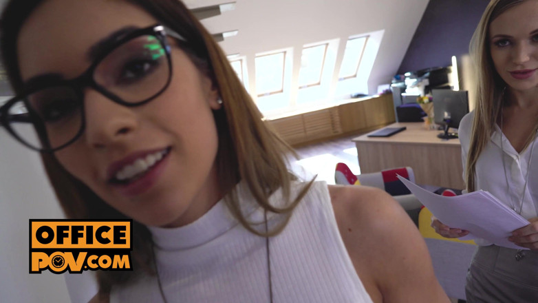 OfficePOV: Cum Eating Office Blowjob Slut Frederica Fierce