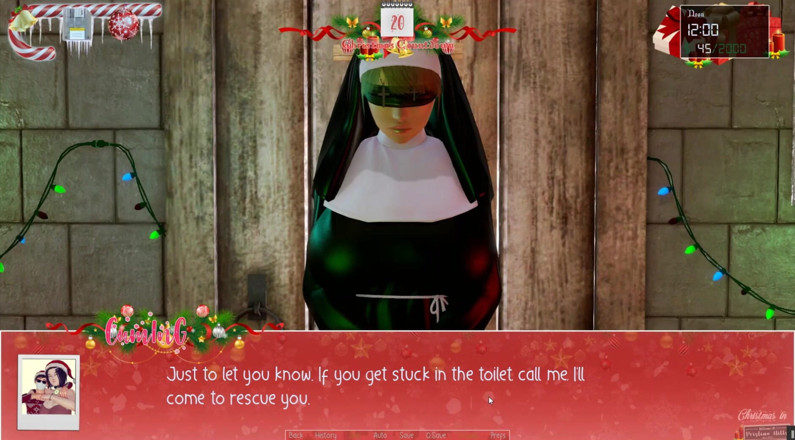 Cumming Gaming: Unbegrenztes Weihnachtsfest [Weihnachts-hentai-pornospiel] ep.4 Versaute nonne zeigt ihre riesige brust