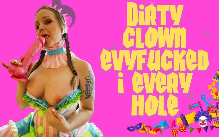 Eronordic: Evy, clown coquin, se fait baiser par tous les trous